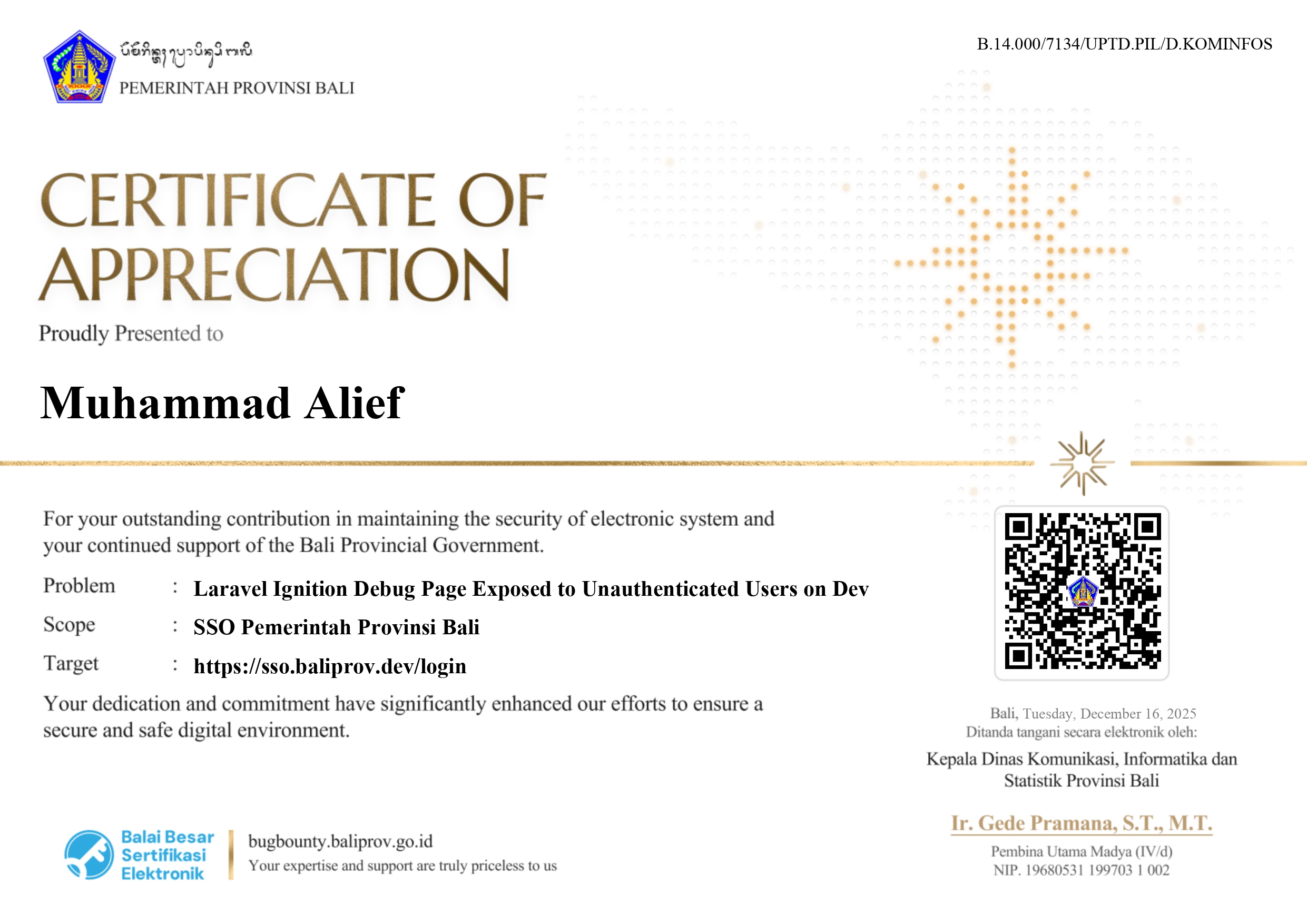 certificate 14